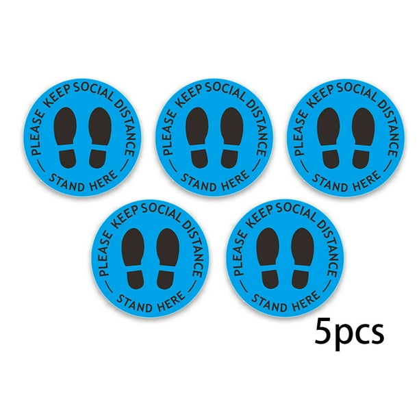 Social Distancing Floor Stickers Self Adhesive Keep Your Distance Shop Office
